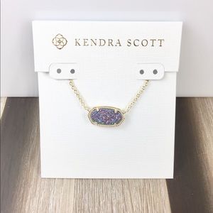 Kendra Scott Elisa multi drusy gold necklace